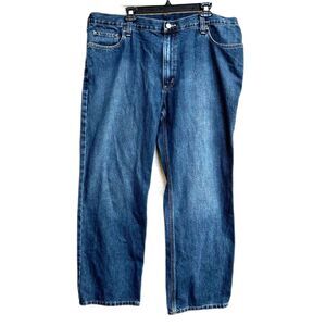 Carhartt Medium Wash Jeans - Men 42 x 30 - Workwear Utilitarian Denim